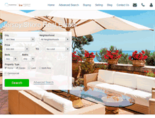 Tablet Screenshot of jerseyshorerealestatesearch.com